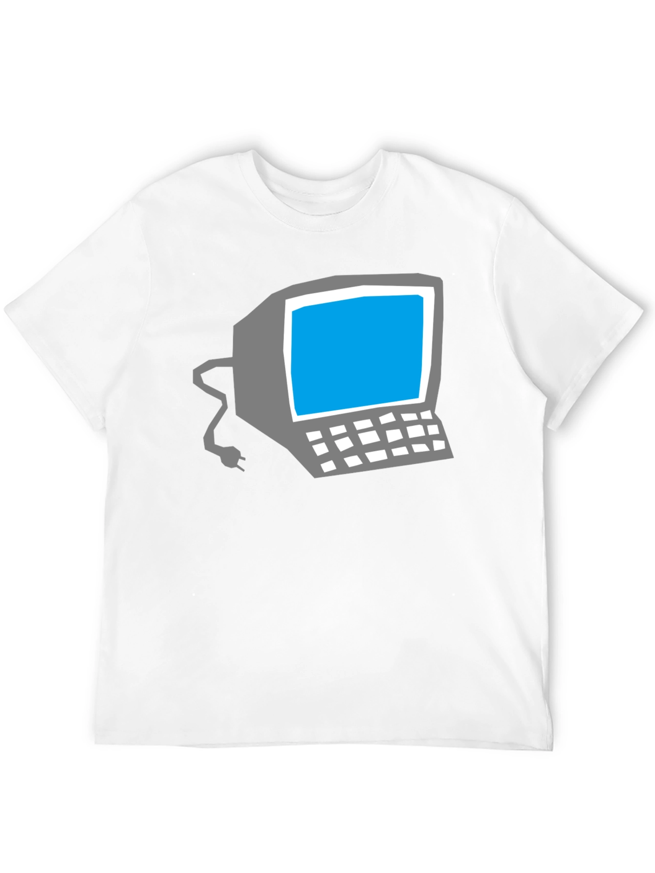 Retro Computer Graphic Tee - Classic Geek Style
