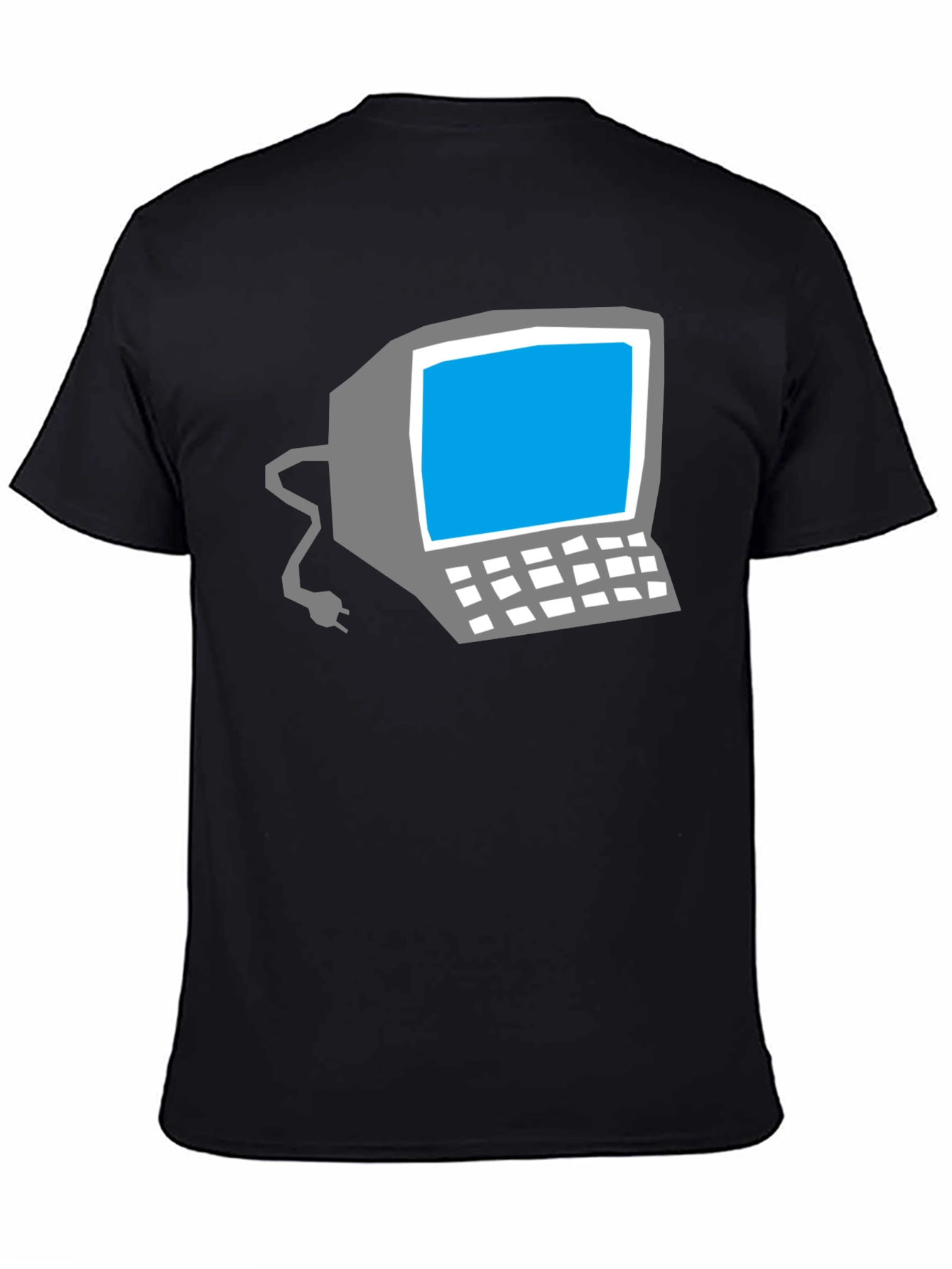 Retro Computer Graphic Tee - Classic Geek Style