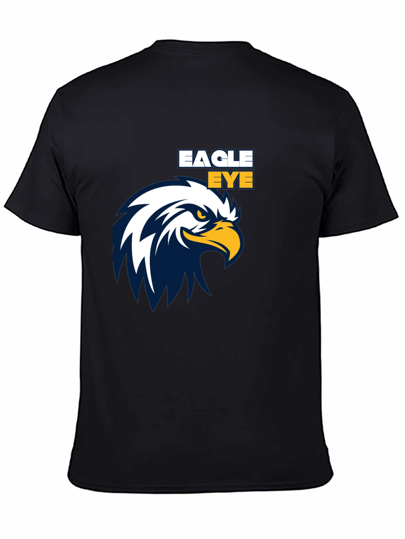 Eagle Eye Graphic Print Black T-Shirt