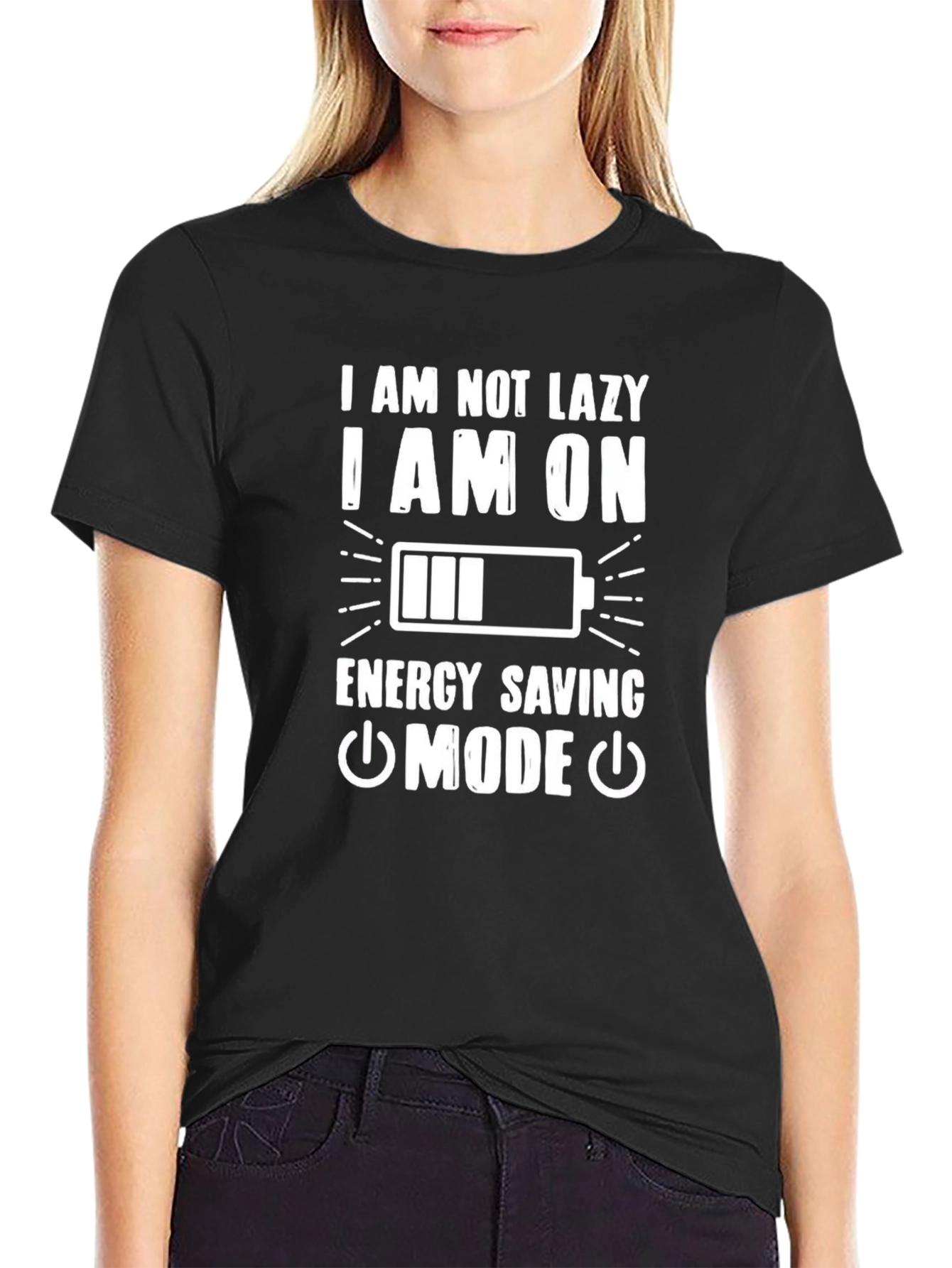 Funny Energy Saving Mode Graphic Tee