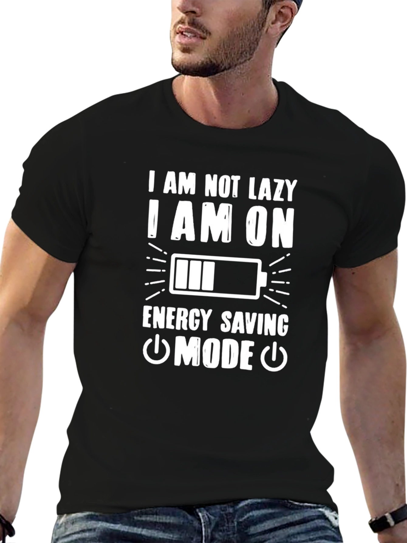 Funny Energy Saving Mode Graphic Tee