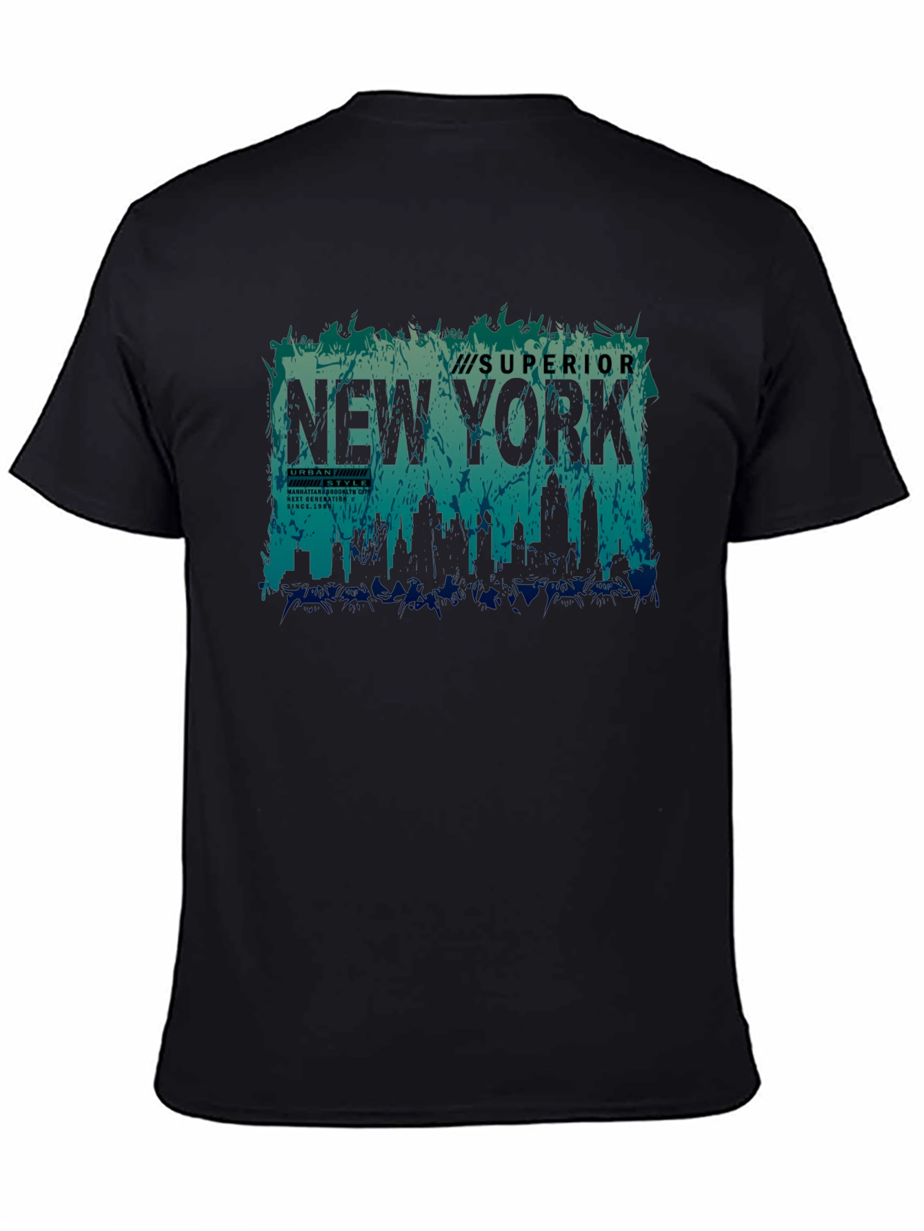New York Skyline Graphic Print Tee