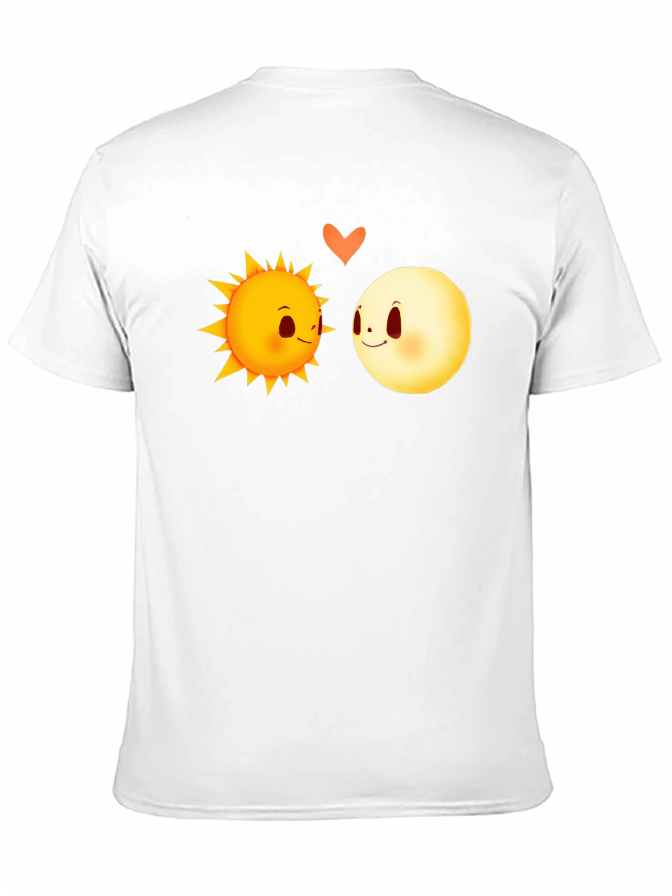 Sun & Moon Love Graphic Tee - Black Cotton