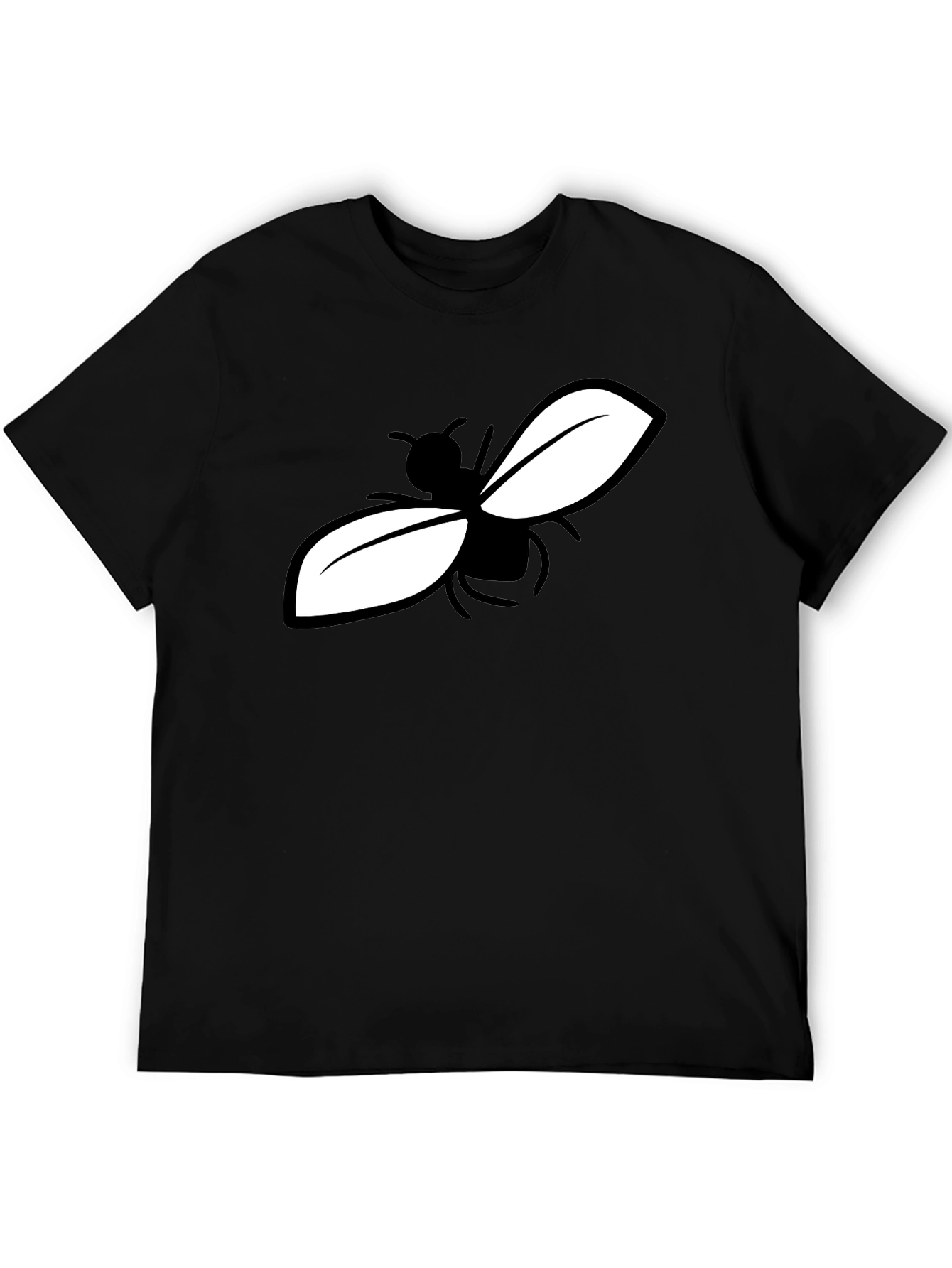 Fly Graphic Tee - Stylish Black Cotton Blend T-Shirt
