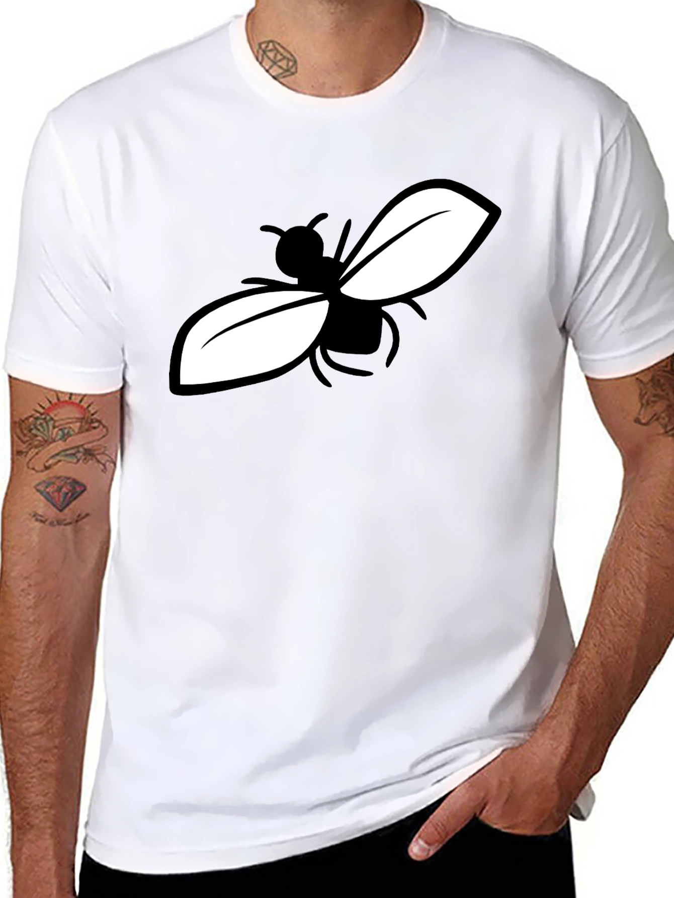 Fly Graphic Tee - Stylish Black Cotton Blend T-Shirt