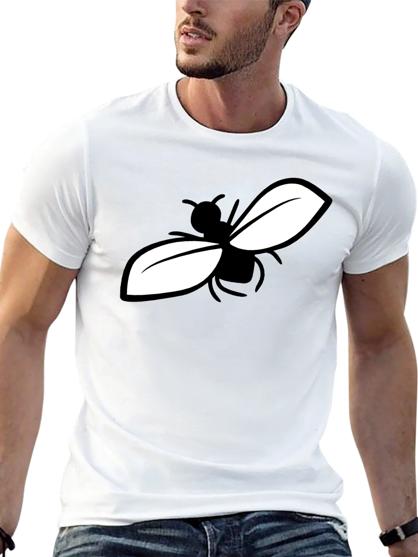 Fly Graphic Tee - Stylish Black Cotton Blend T-Shirt