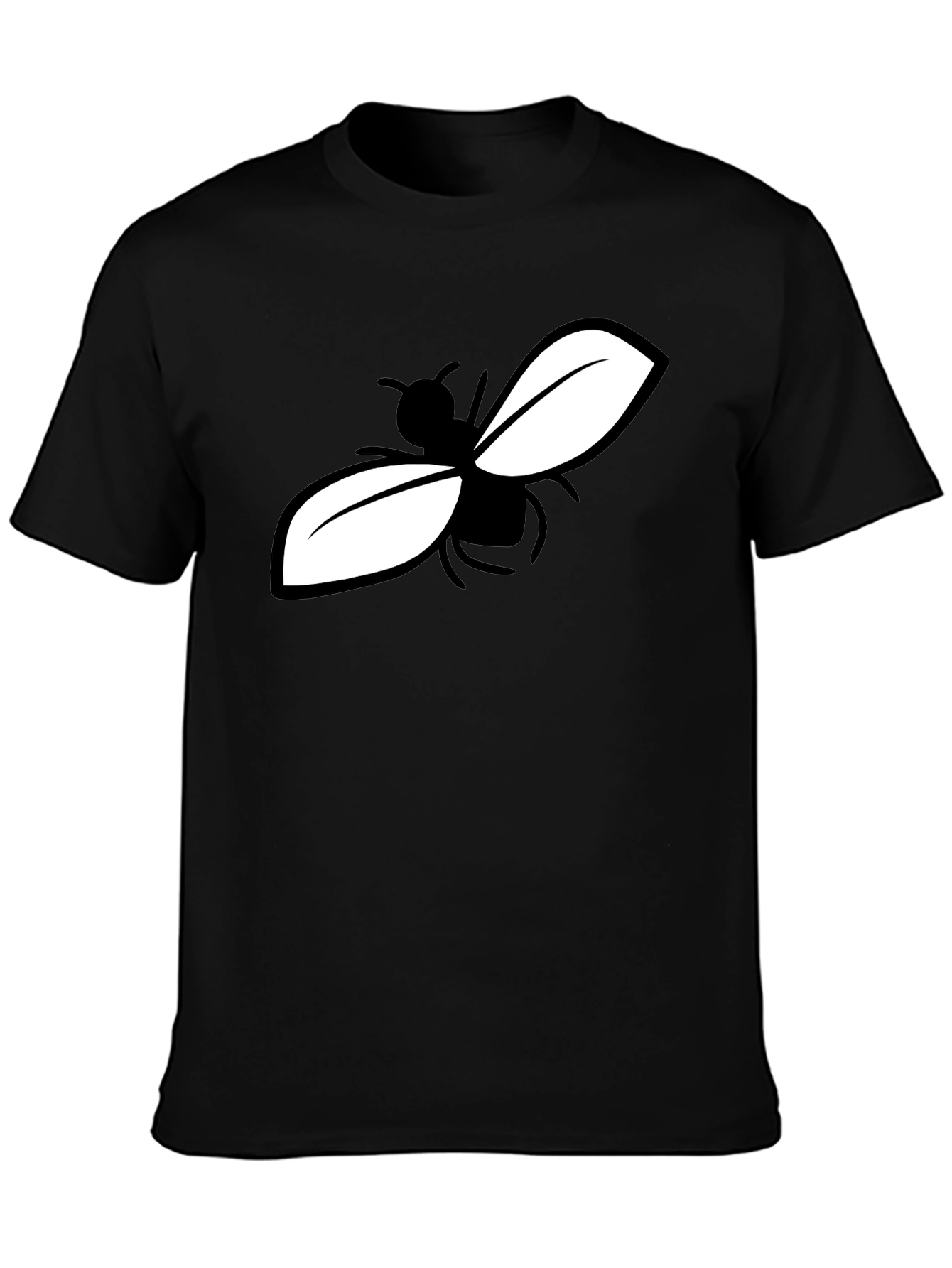 Fly Graphic Tee - Stylish Black Cotton Blend T-Shirt