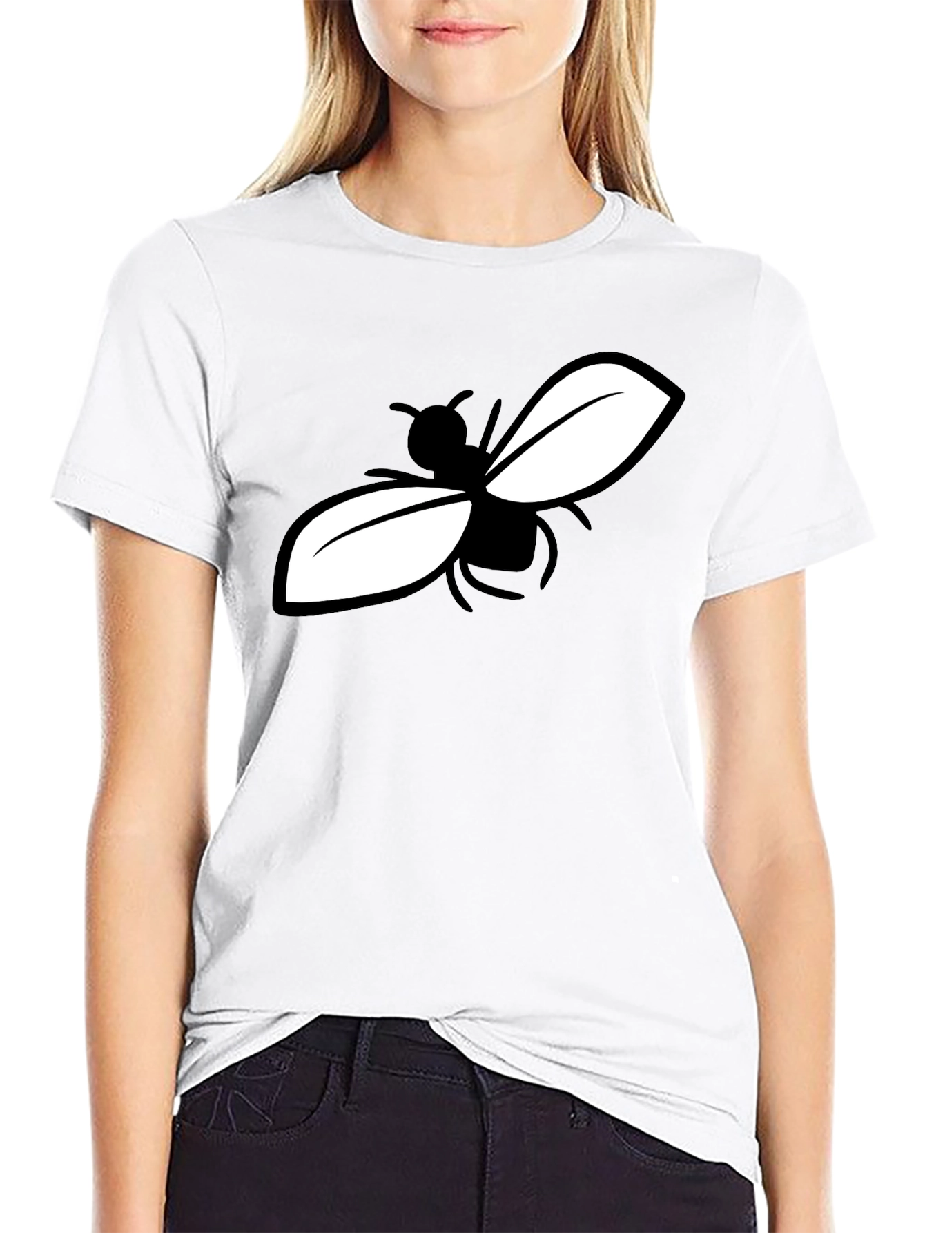 Fly Graphic Tee - Stylish Black Cotton Blend T-Shirt