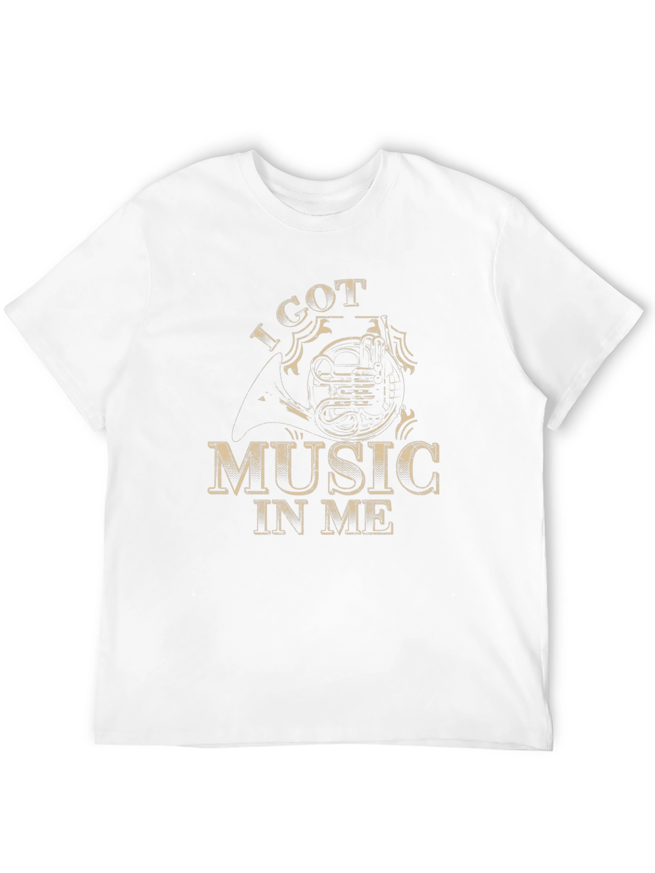 I Got Music In Me Horn Graphic T-Shirt