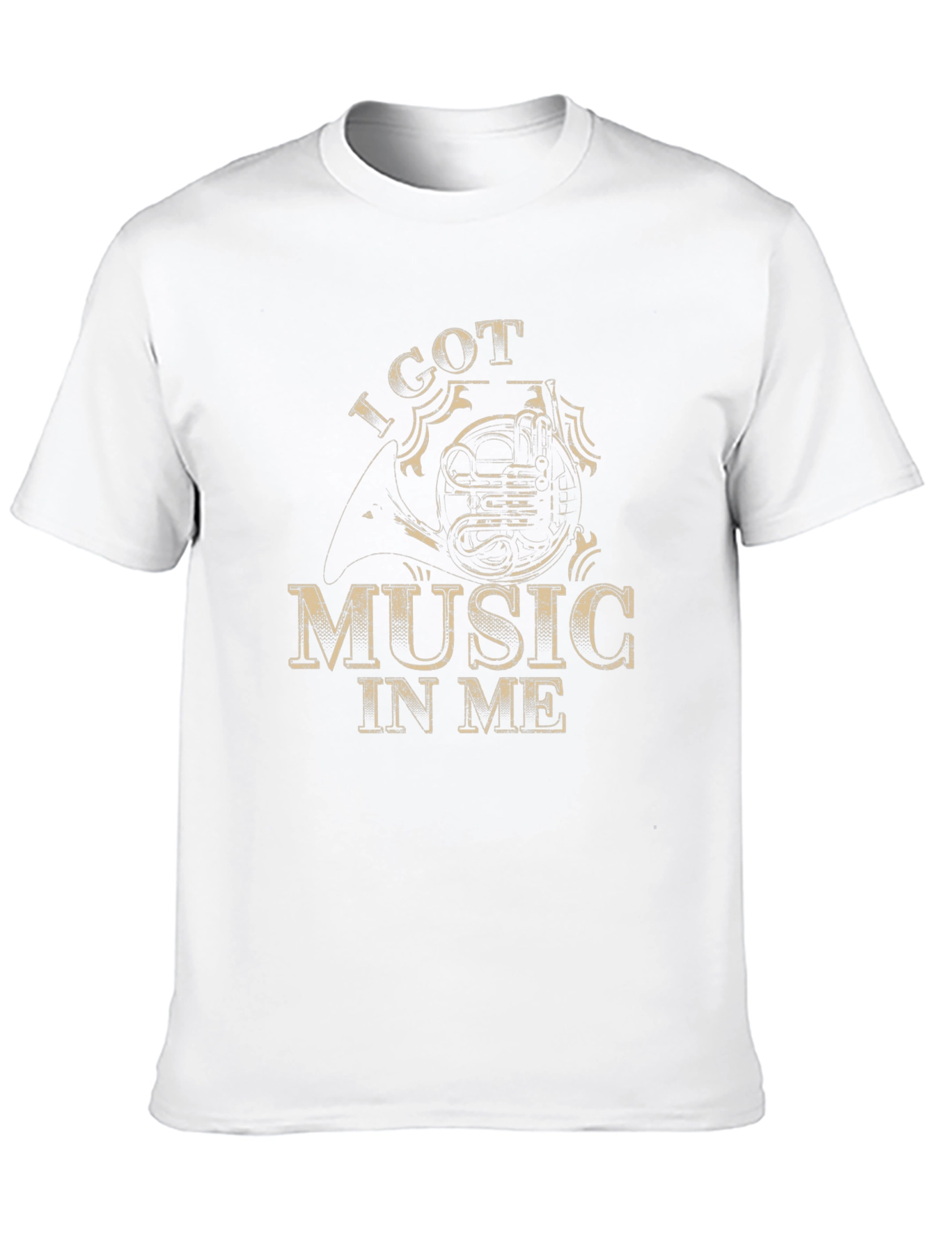I Got Music In Me Horn Graphic T-Shirt