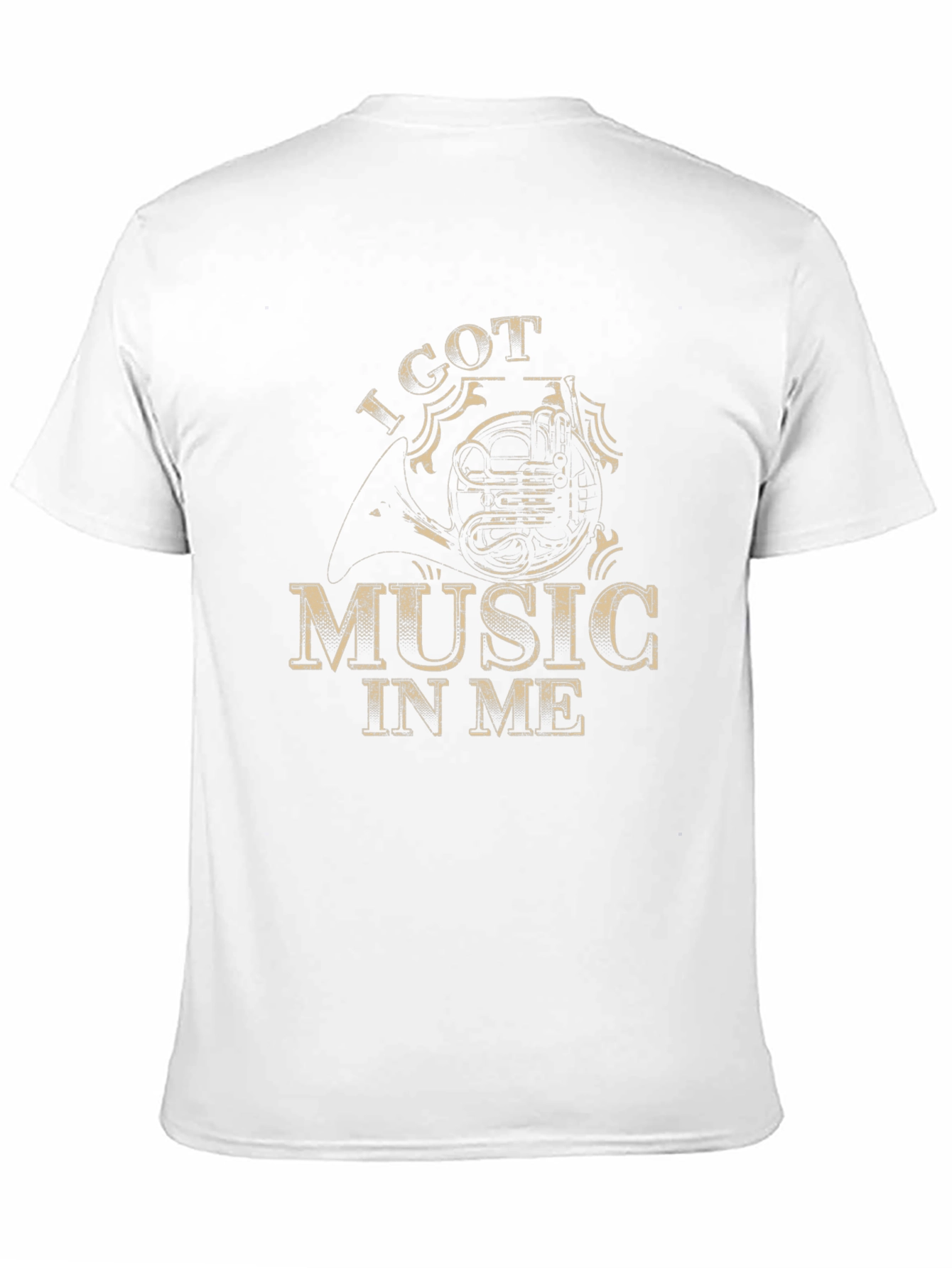 I Got Music In Me Horn Graphic T-Shirt