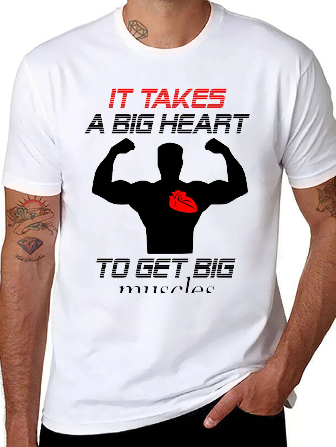 Big Heart Muscles Graphic Tee
