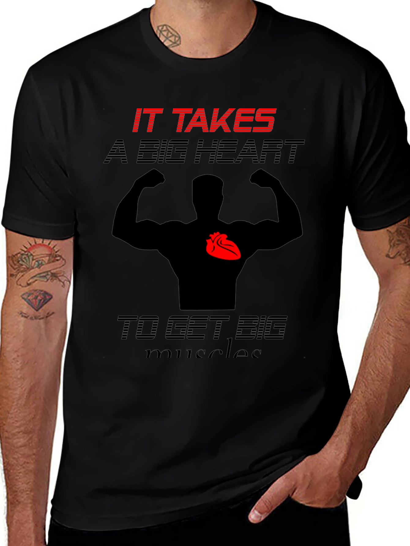 Big Heart Muscles Graphic Tee