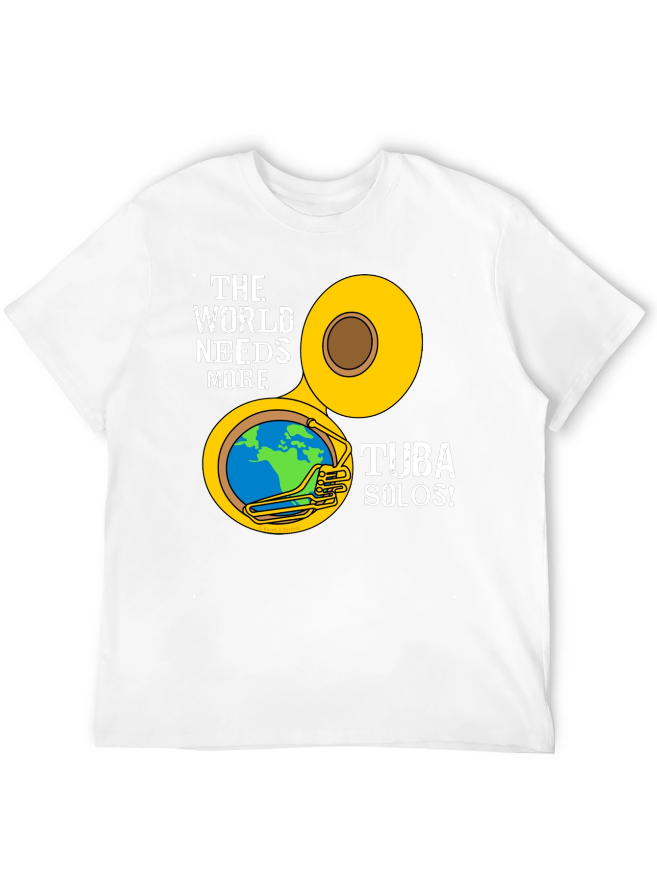 World Needs More Tuba Solos Black T-Shirt