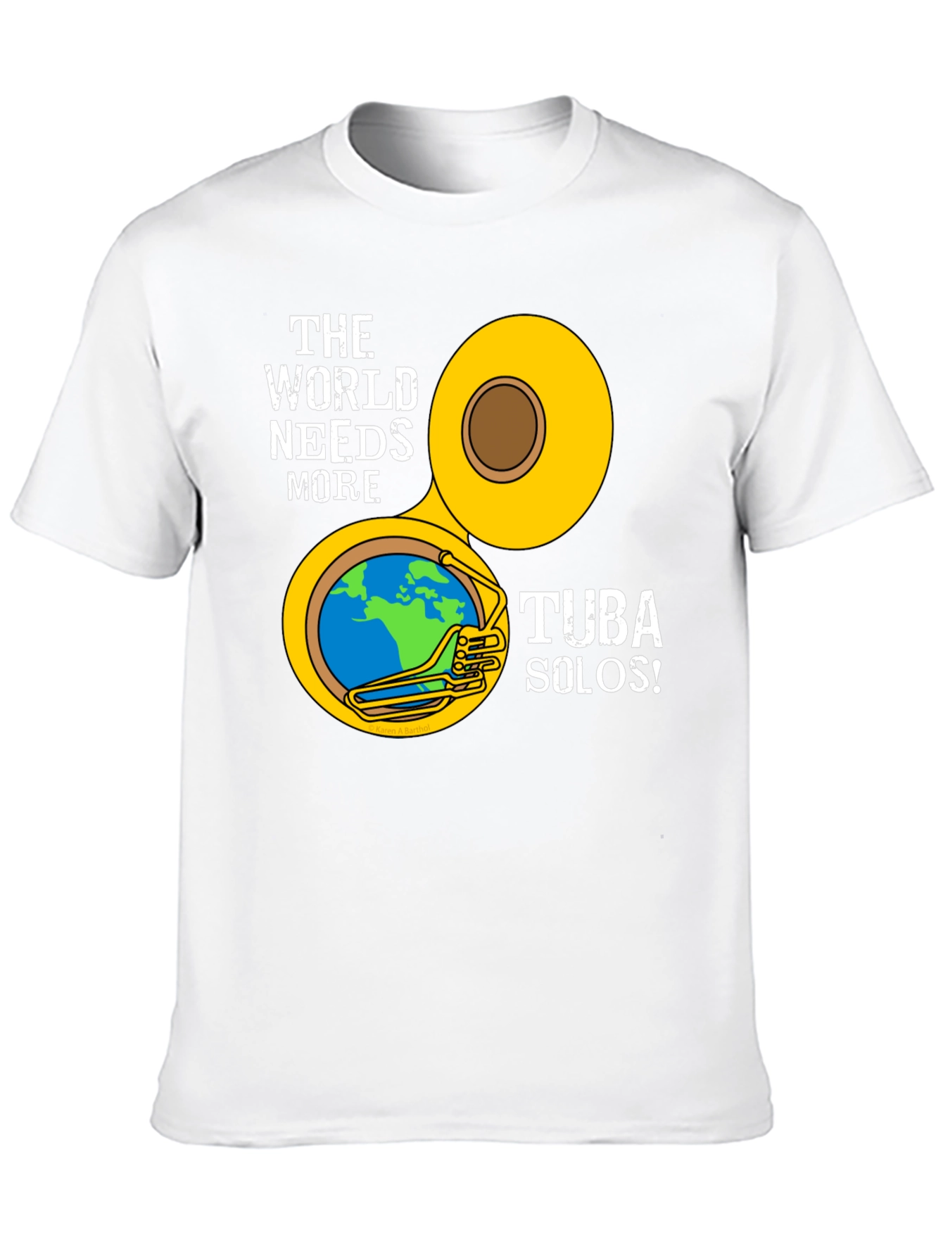 World Needs More Tuba Solos Black T-Shirt