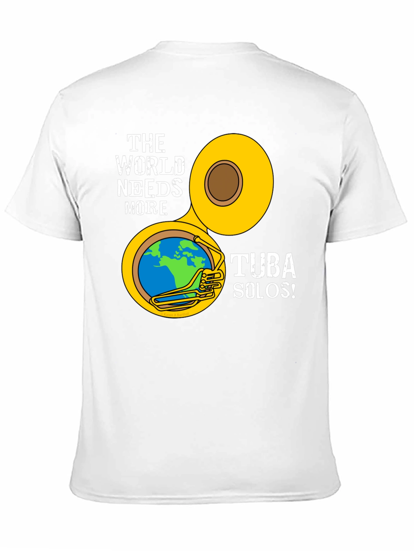 World Needs More Tuba Solos Black T-Shirt