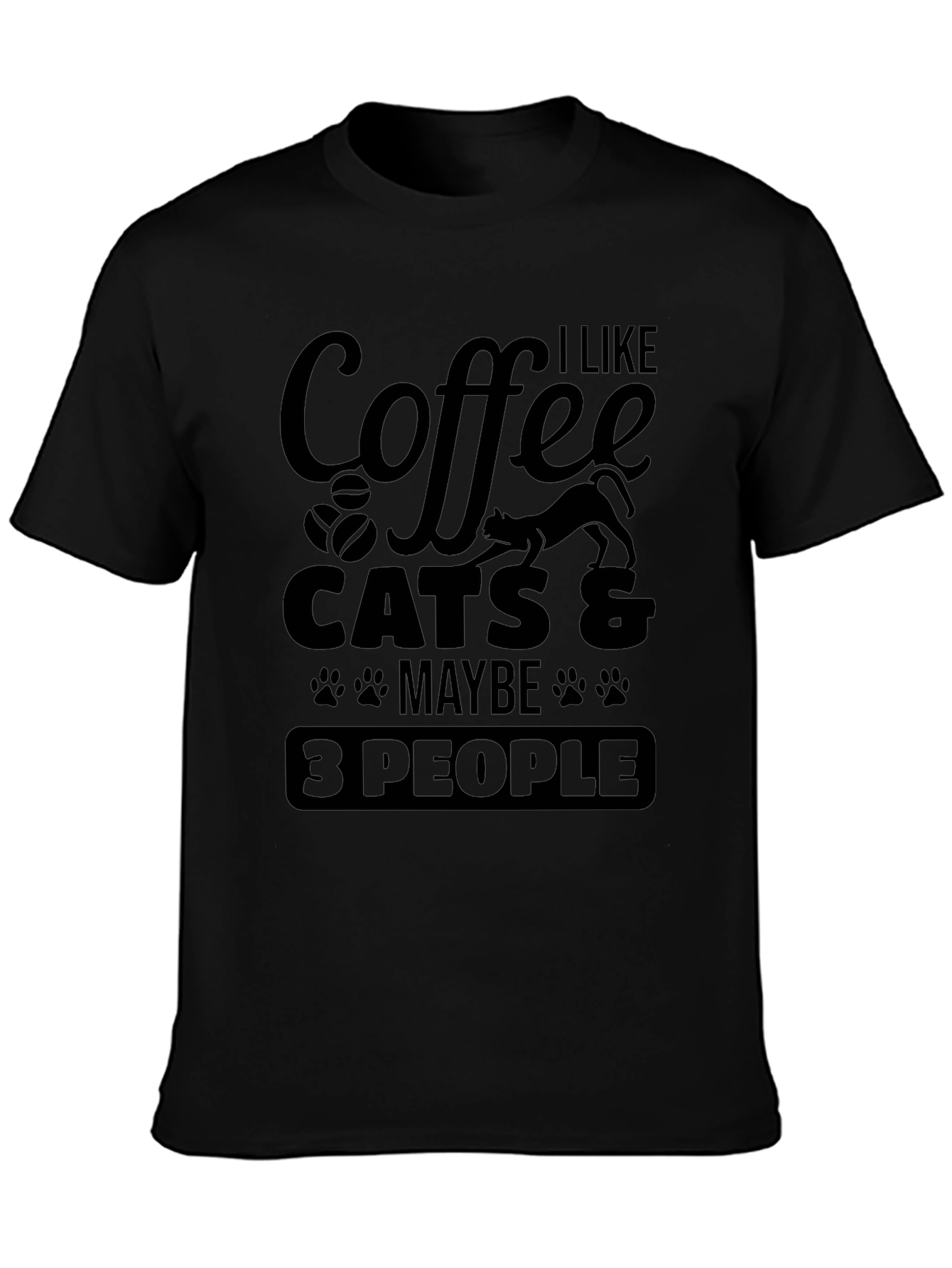 Coffee Cats & Maybe 3 People T-Shirt