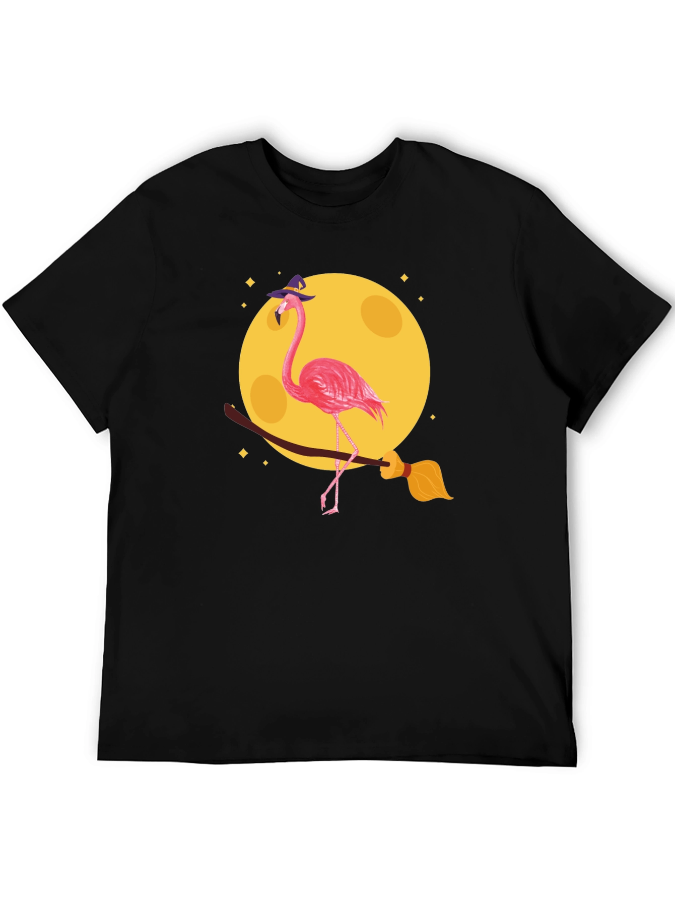 Halloween Flamingo Witch T-Shirt