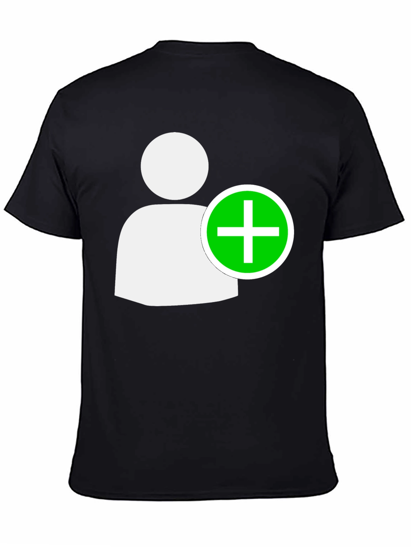 Add Contact Black T-Shirt