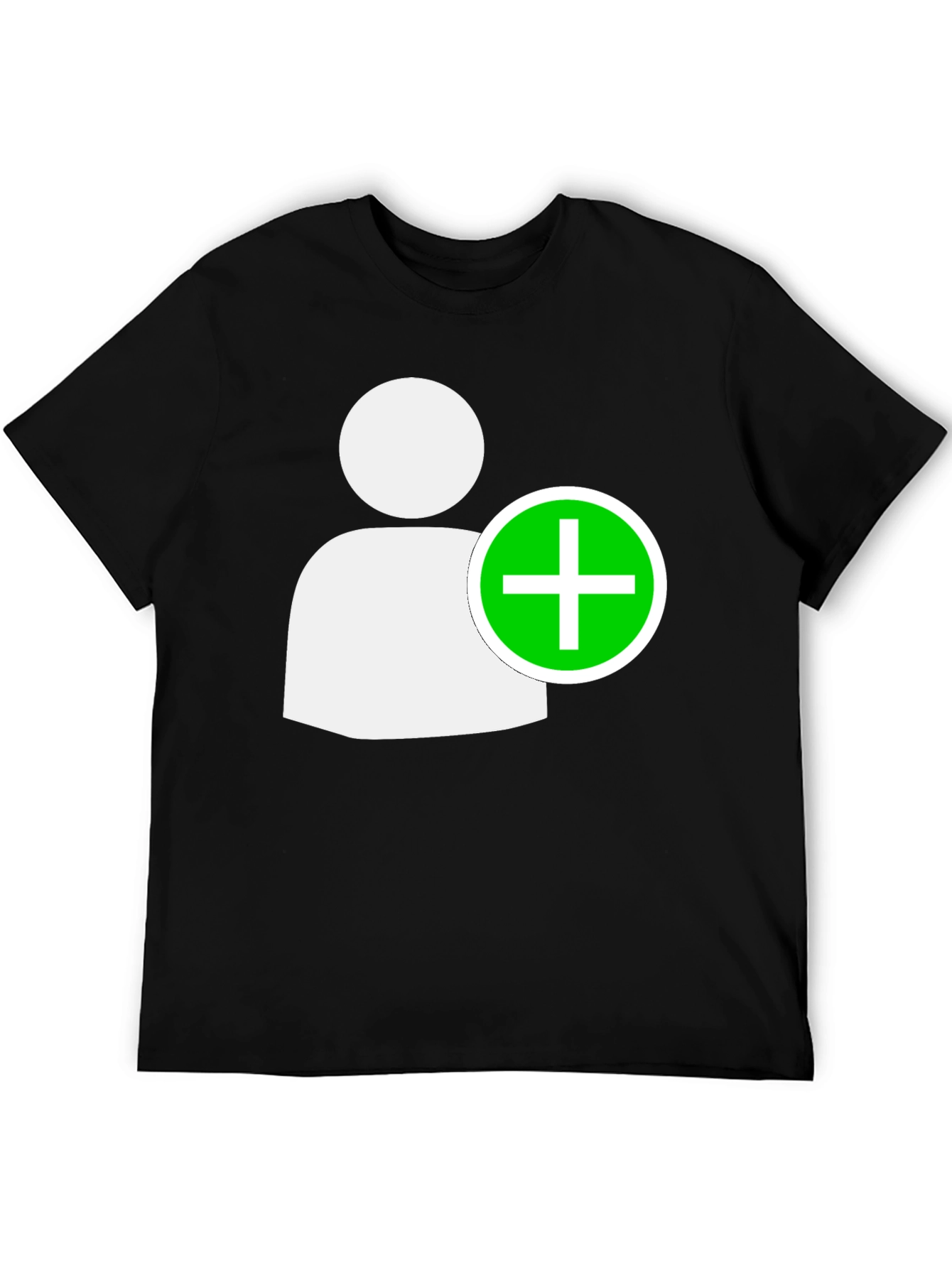 Add Contact Black T-Shirt