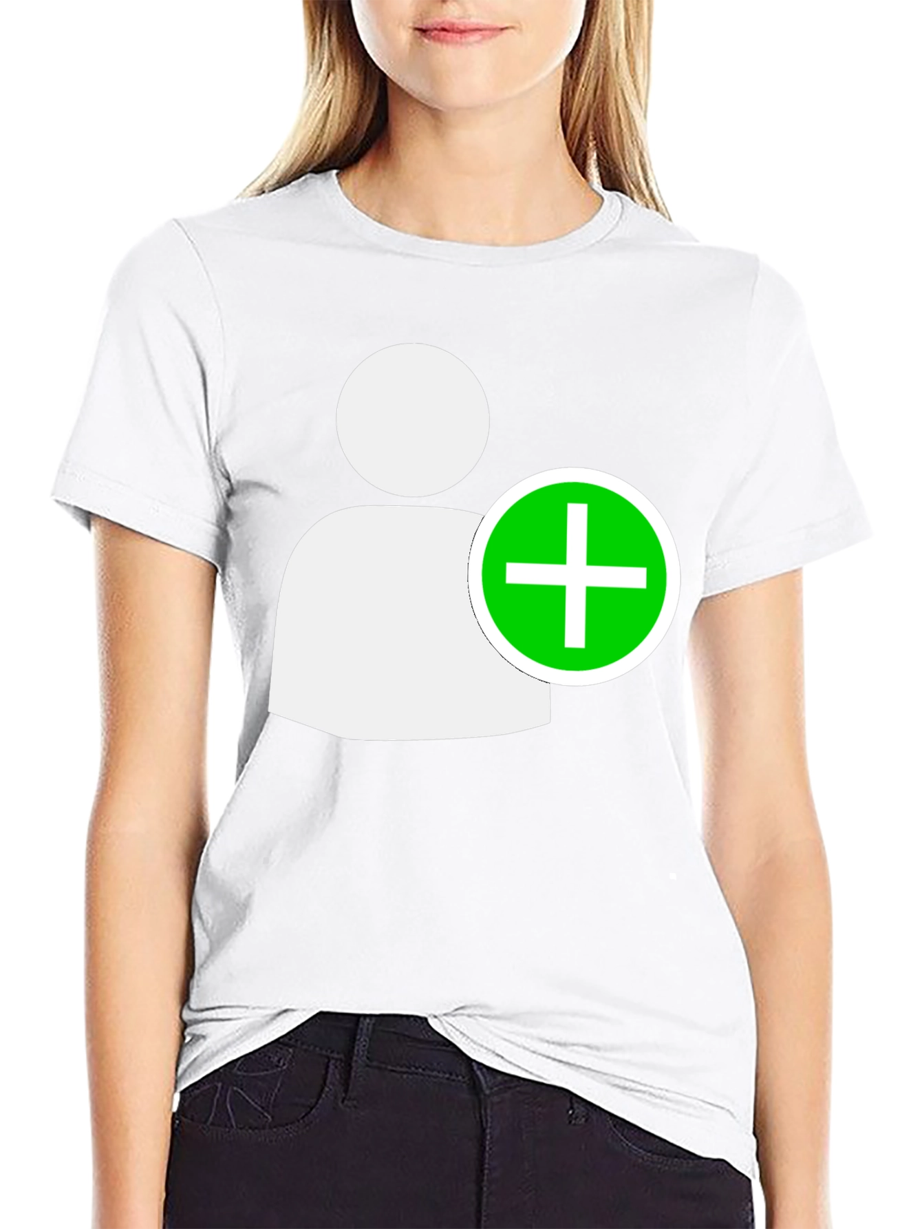 Add Contact Black T-Shirt