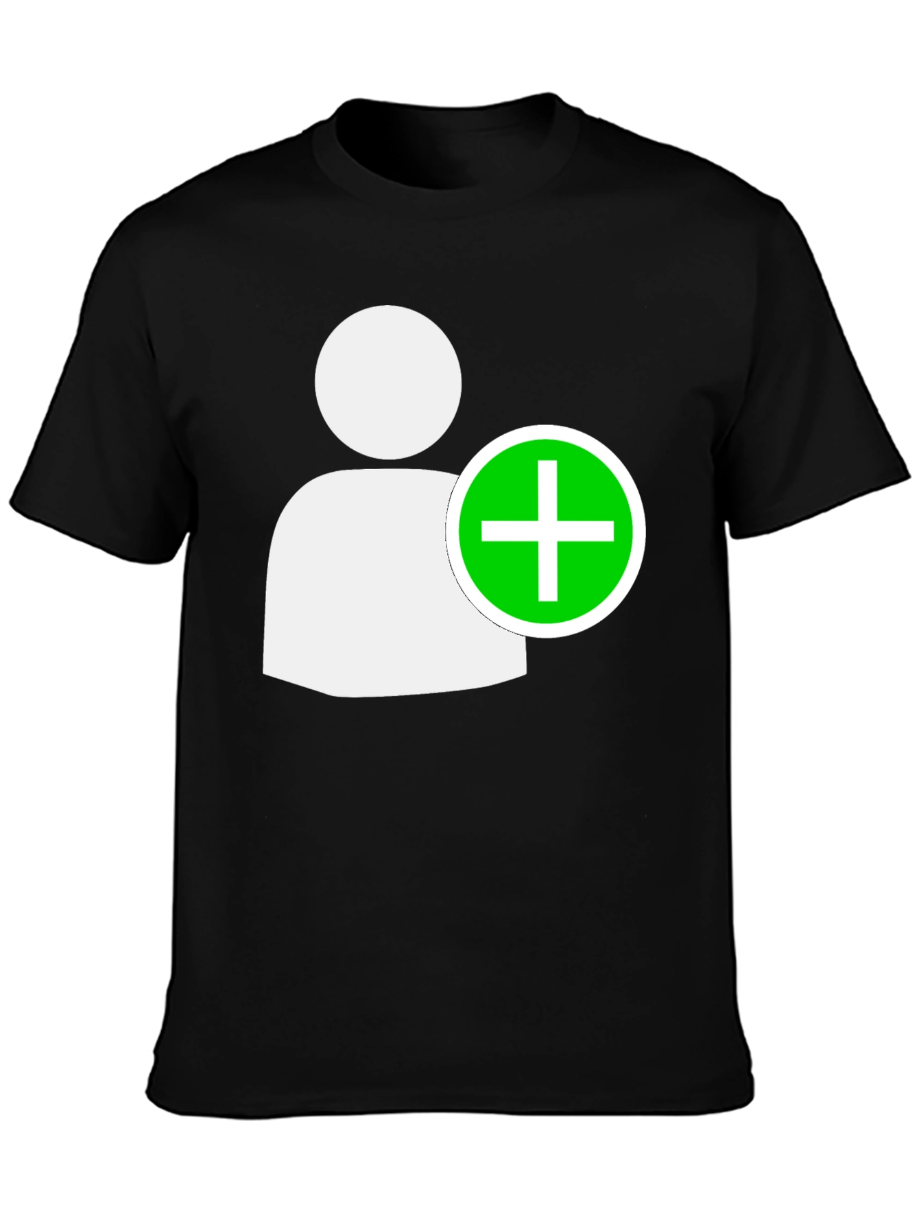 Add Contact Black T-Shirt