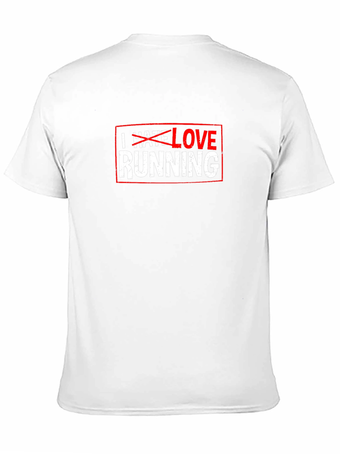 Funny I Hate Love Running Graphic T-Shirt