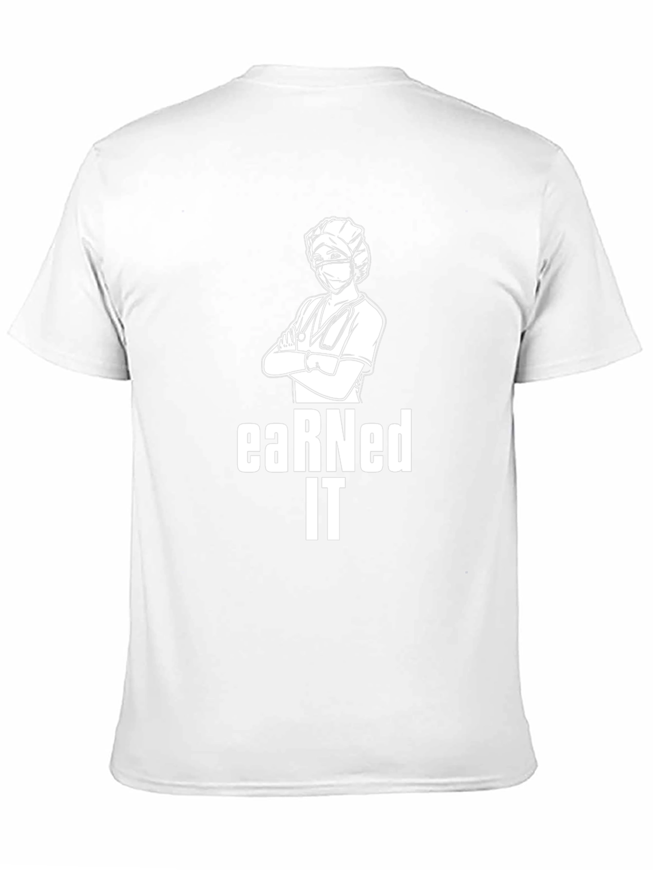 Earned It Nurse Graphic Tee - Black Cotton T-Shirt