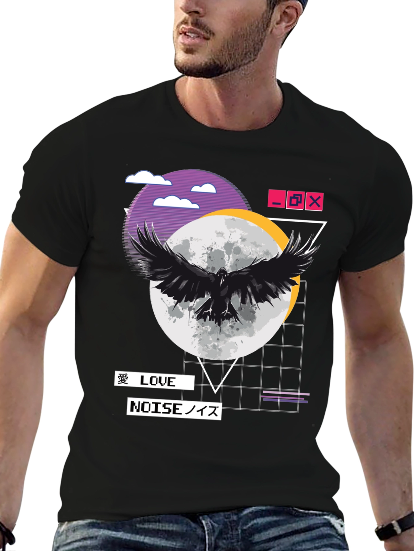 Raven Moon Graphic Tee - Love & Noise