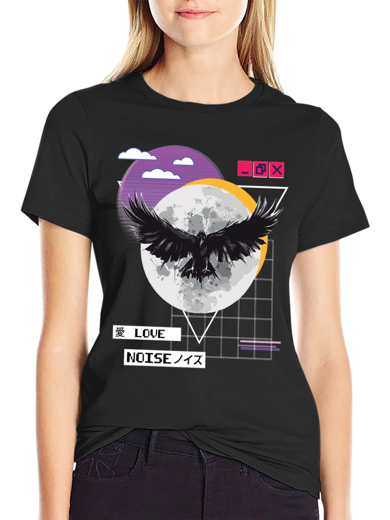Raven Moon Graphic Tee - Love & Noise