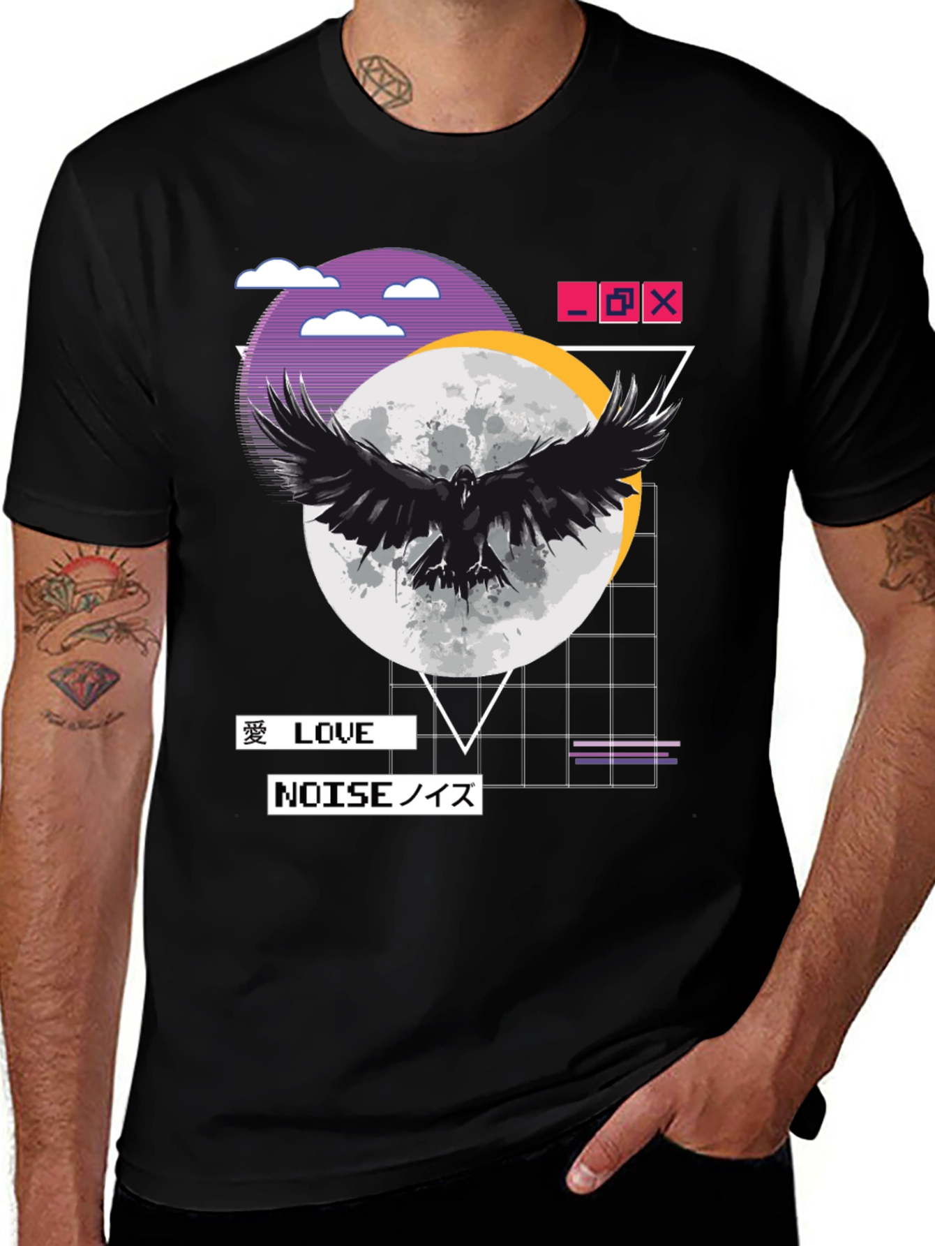 Raven Moon Graphic Tee - Love & Noise