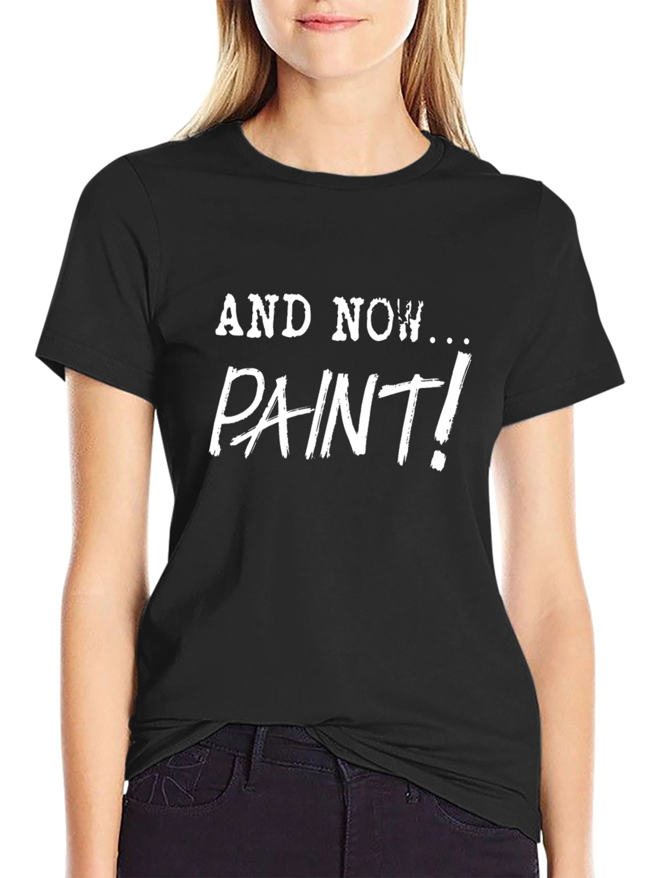 And Now... Paint! Graphic Print Tee