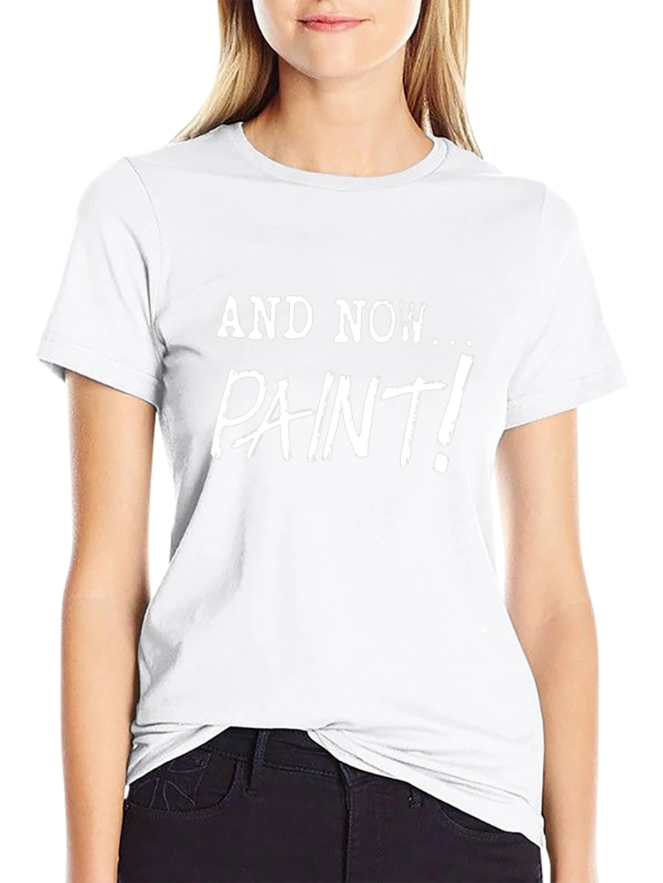 And Now... Paint! Graphic Print Tee