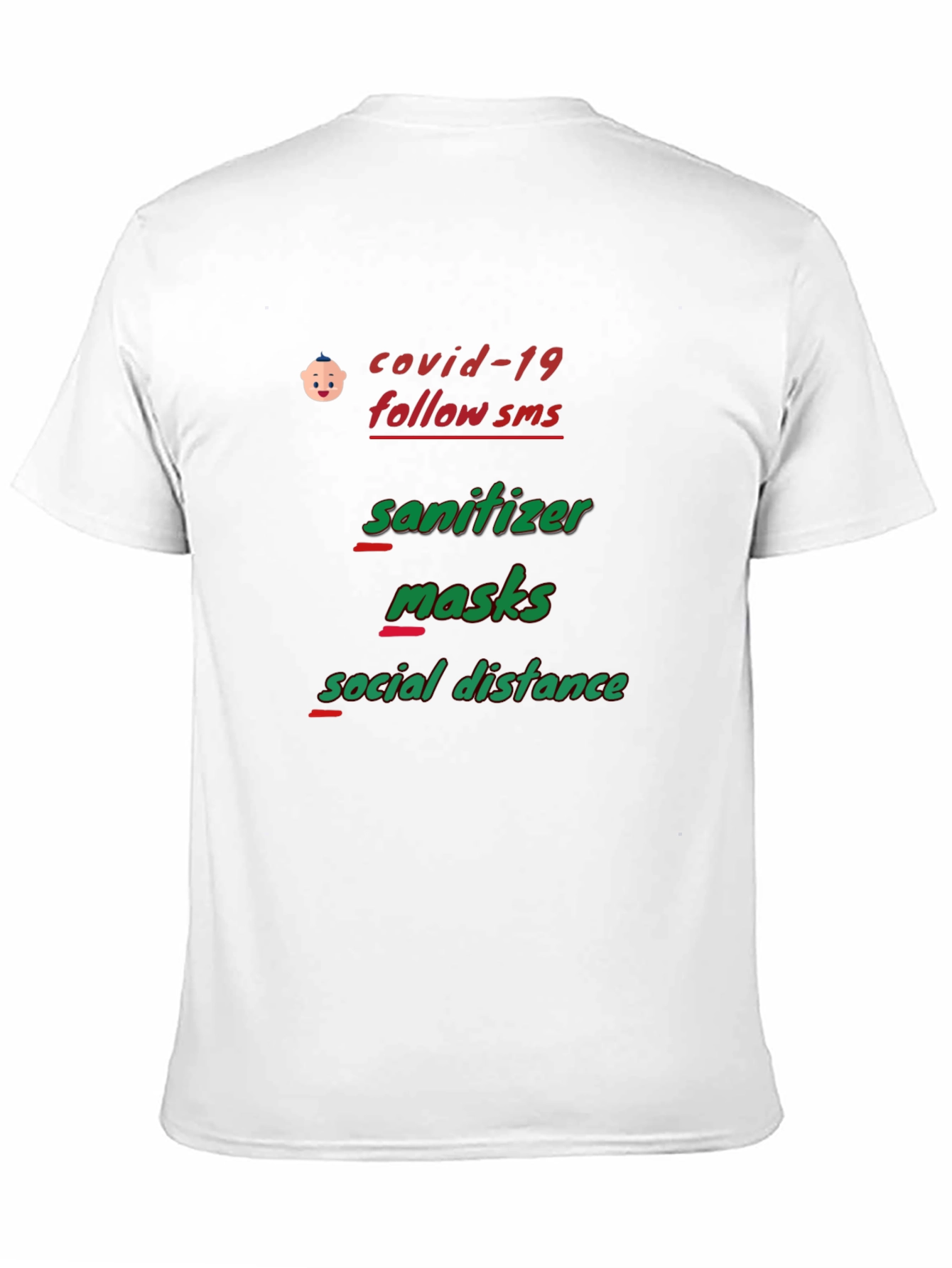 Covid-19 Safety Protocol Graphic T-Shirt