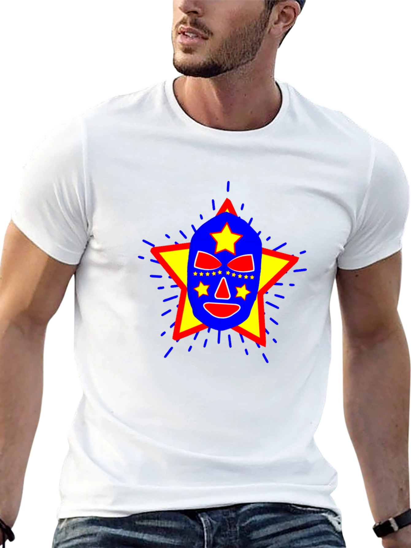 Lucha Libre Mask Graphic T-Shirt