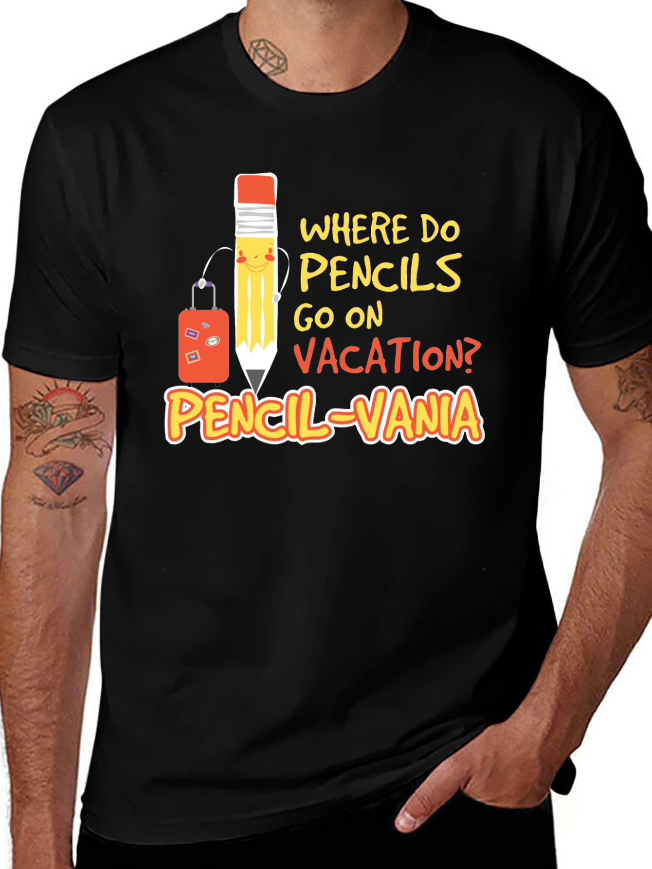 Funny Pencil-vania T-Shirt: Vacation Humor