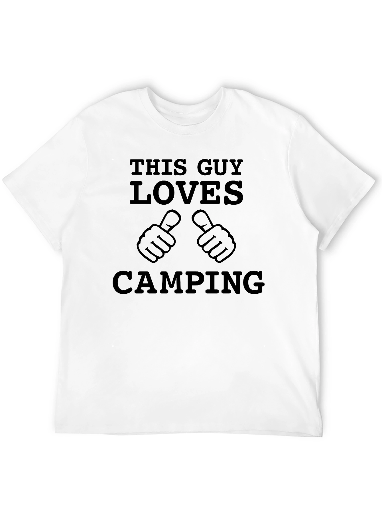 This Guy Loves Camping Black T-Shirt