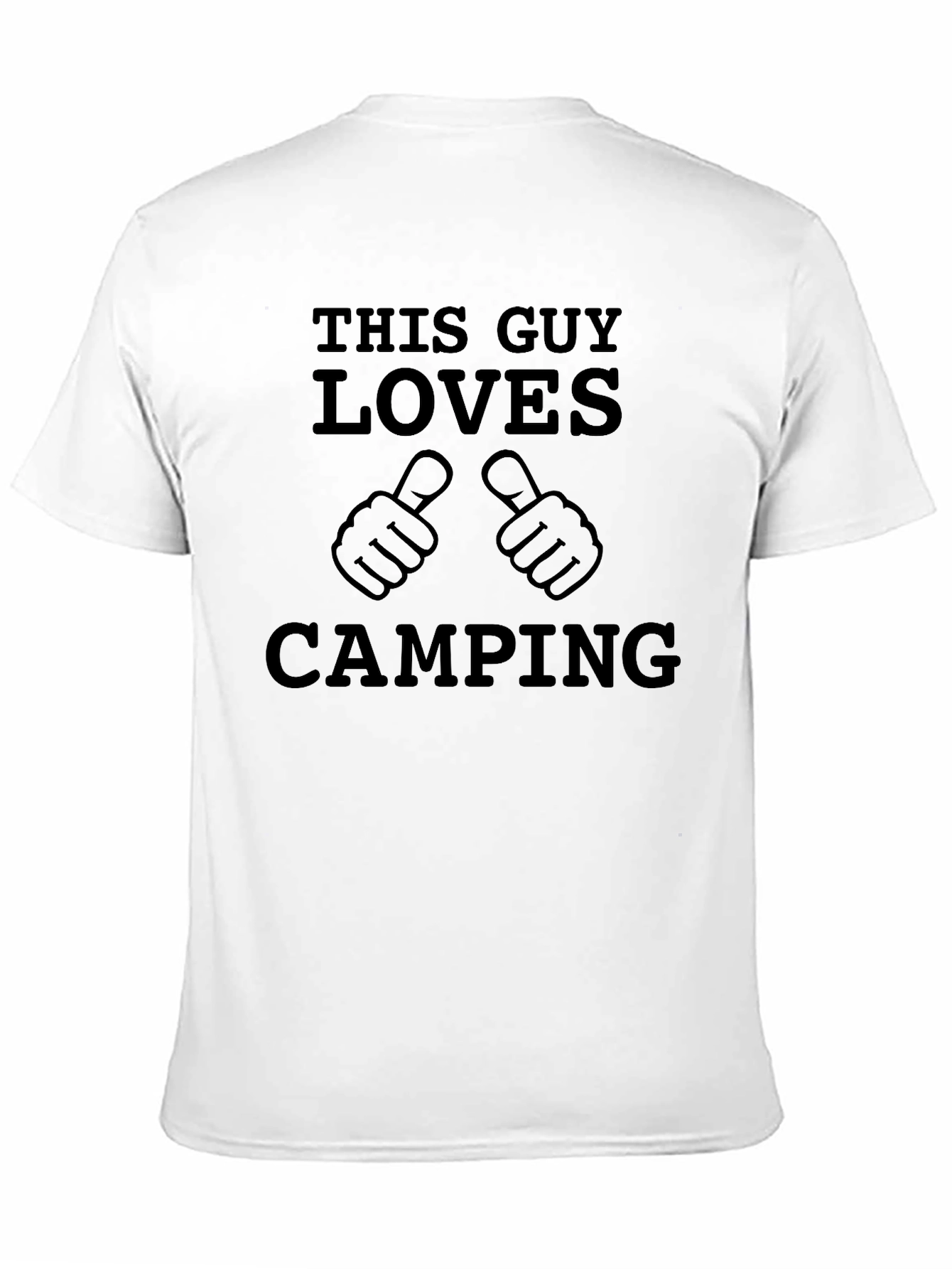 This Guy Loves Camping Black T-Shirt