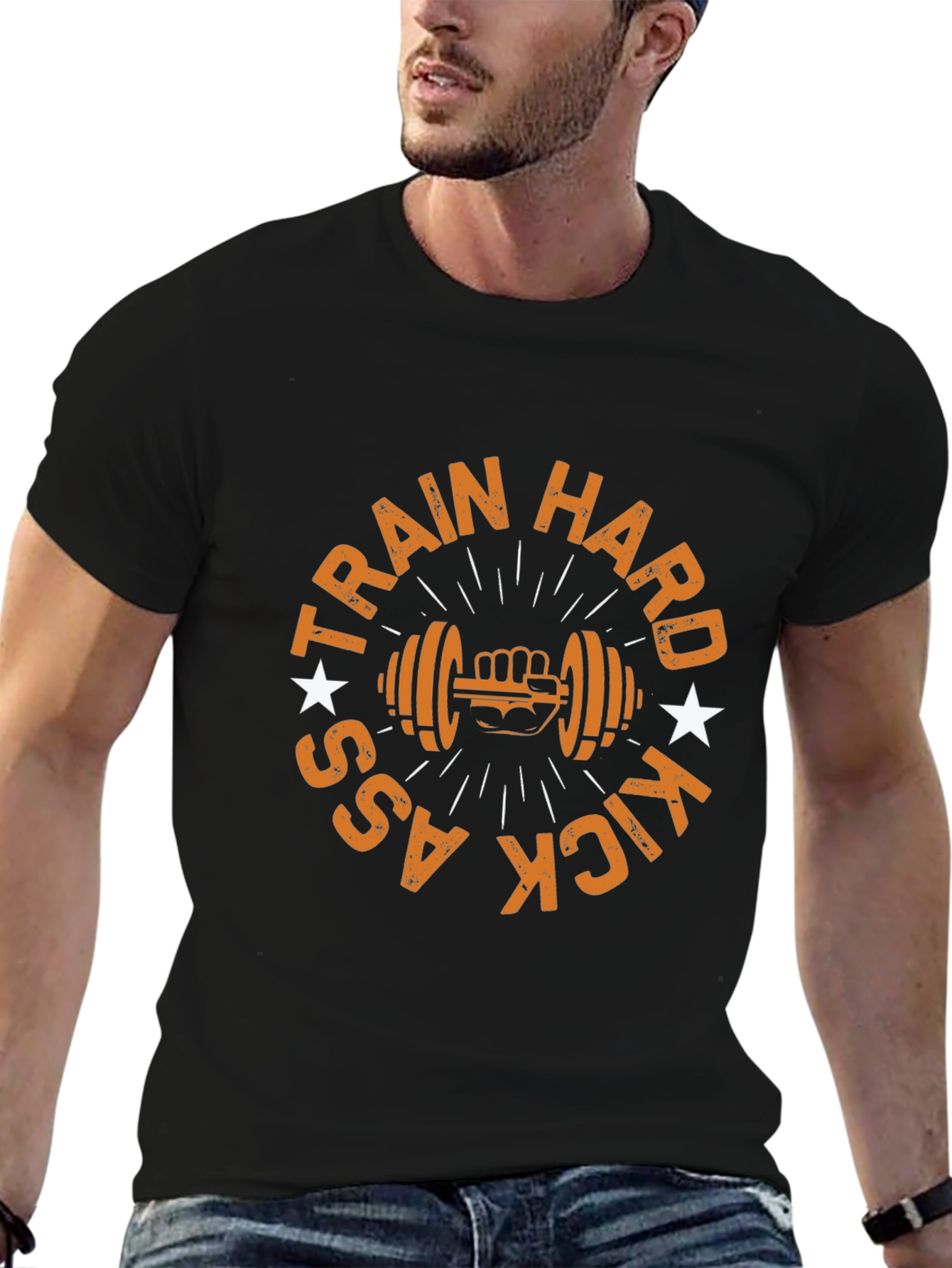 Train Hard Kick Ass - Gym T-Shirt