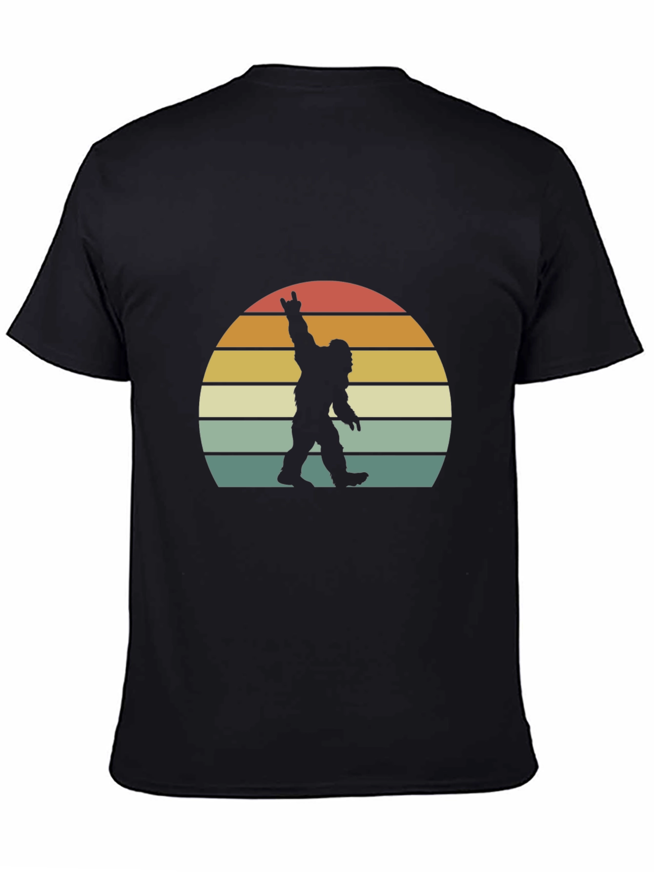 Retro Bigfoot Rock On T-Shirt