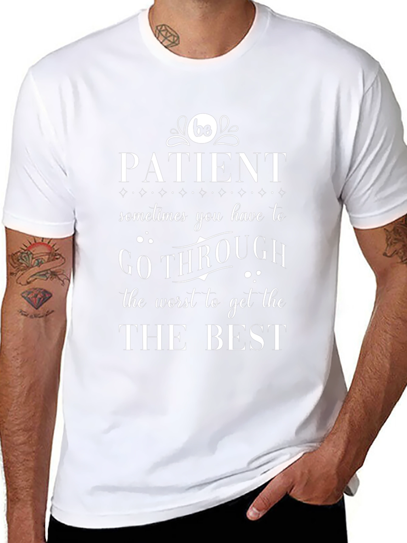 Be Patient Graphic T-Shirt - Motivational Tee