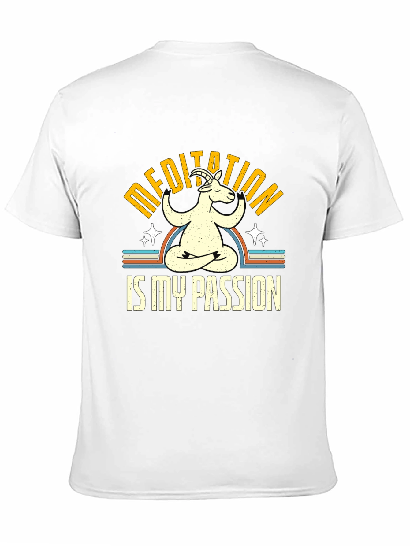 Meditation is My Passion Goat T-Shirt