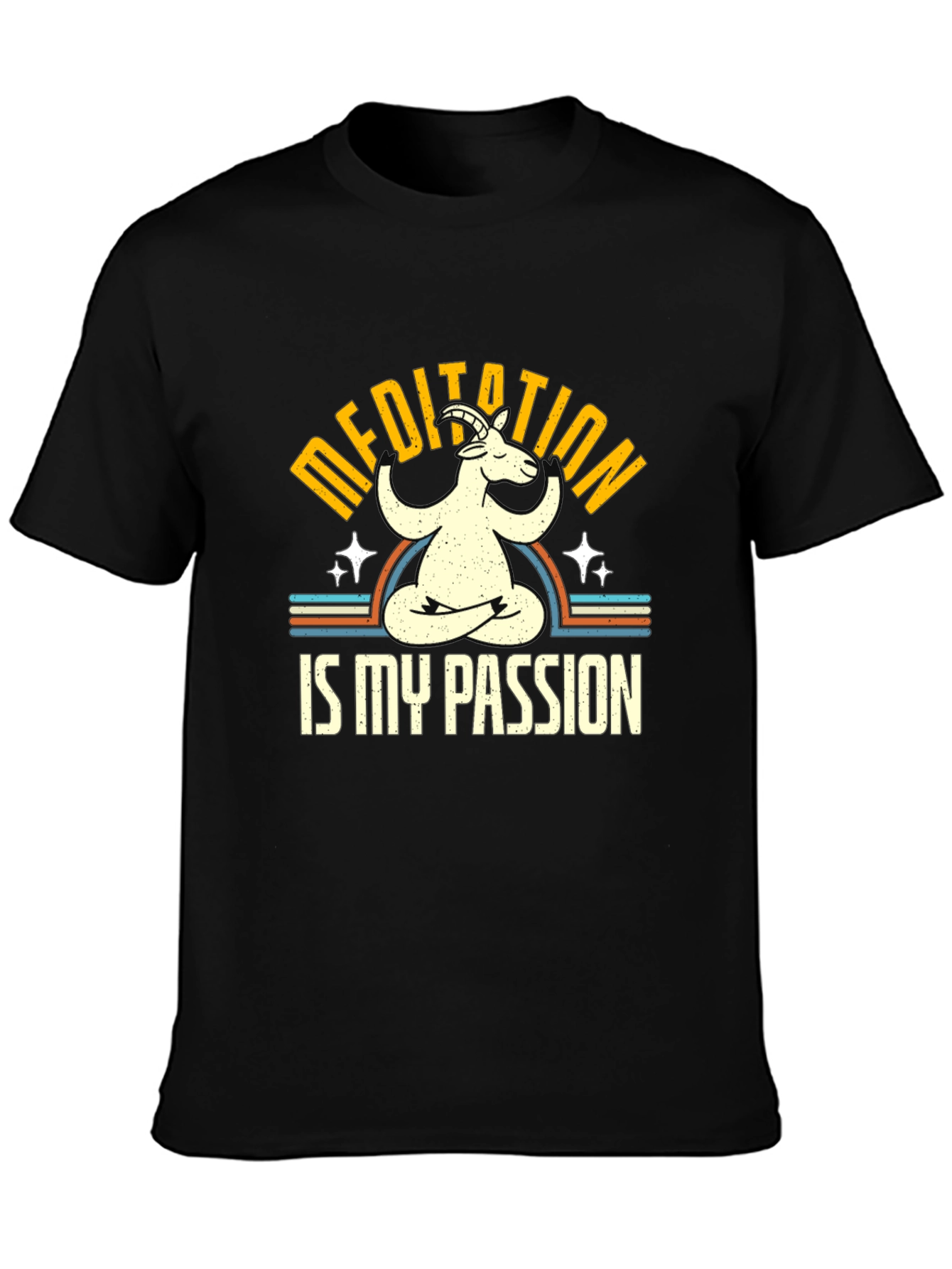Meditation is My Passion Goat T-Shirt