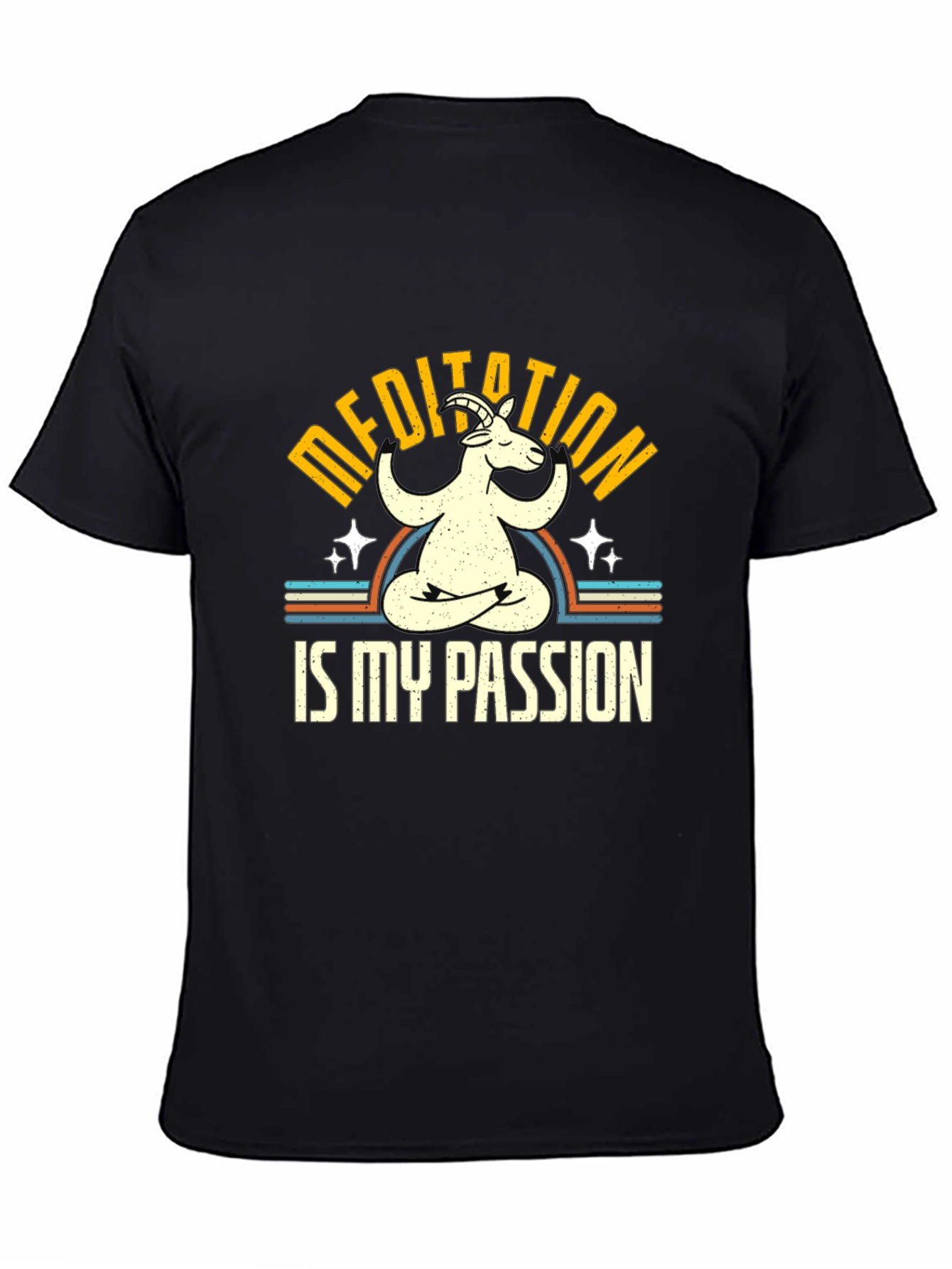 Meditation is My Passion Goat T-Shirt
