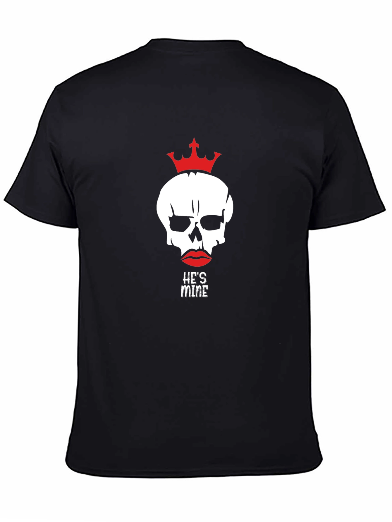 Skull Crown Graphic Tee - Hes Mine Statement T-Shirt