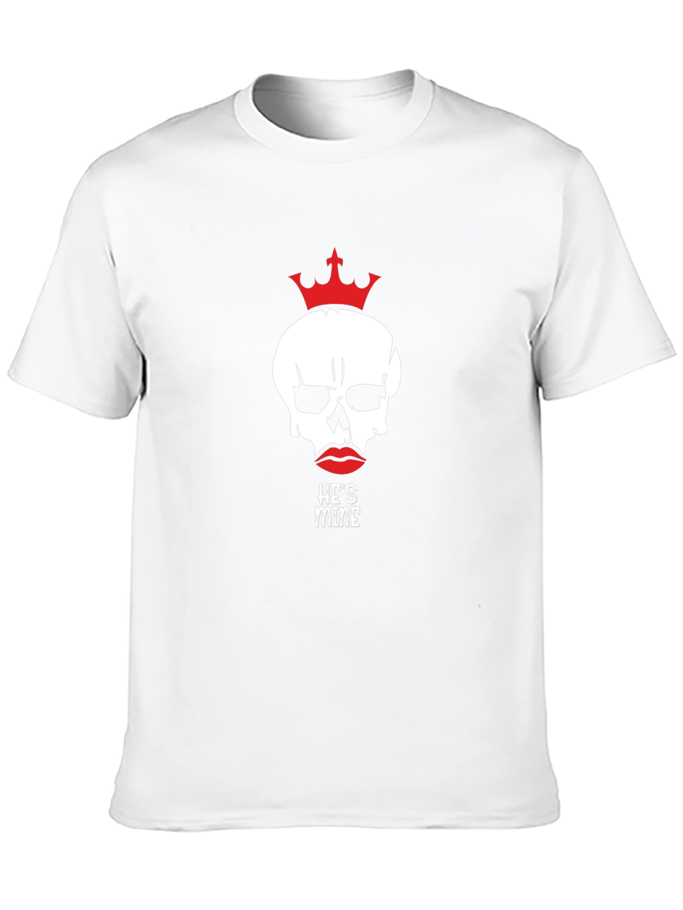 Skull Crown Graphic Tee - Hes Mine Statement T-Shirt