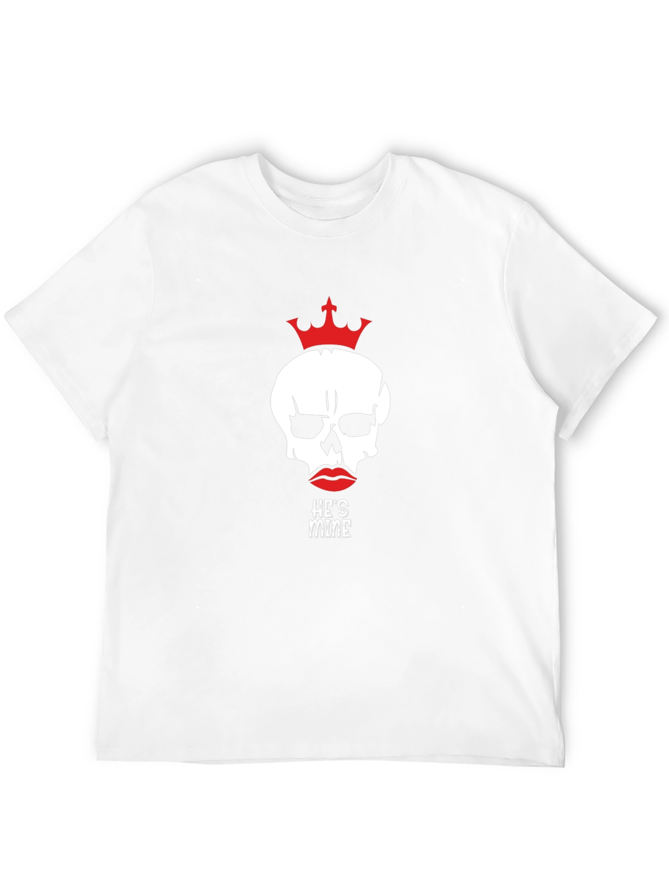 Skull Crown Graphic Tee - Hes Mine Statement T-Shirt