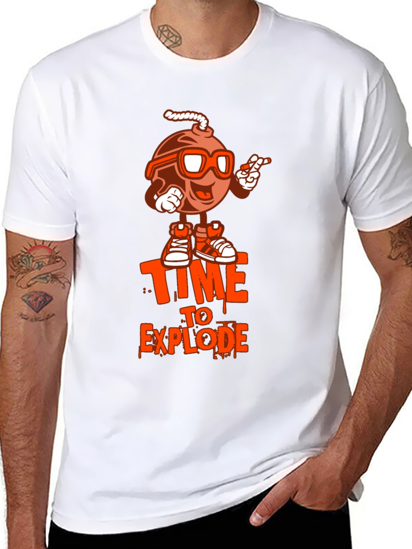 Time to Explode Graphic T-Shirt - Black