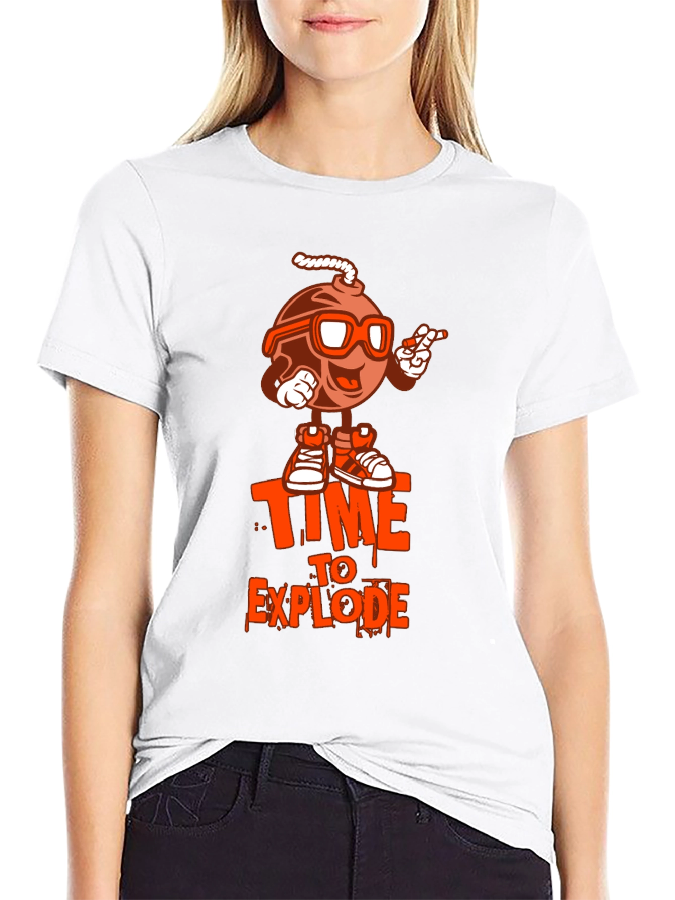 Time to Explode Graphic T-Shirt - Black