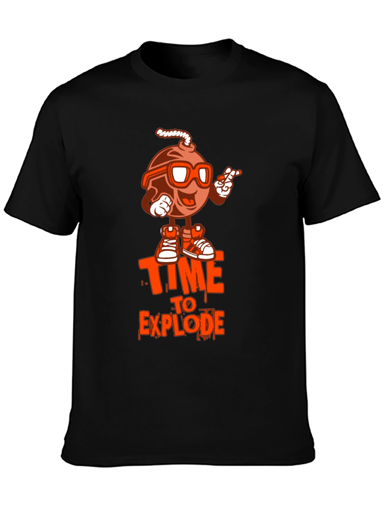 Time to Explode Graphic T-Shirt - Black